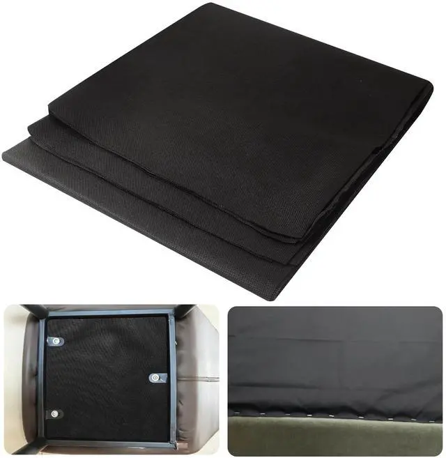 Main image of Upholstery Cambric Dust Cover Fabric, 60 Inch x 3 Yard Replacement for Underside of Couch, Chairs, Box Spring Foundations, Upholstering Project, Black (Regular Weight | 1.2 oz Per Square Yard)