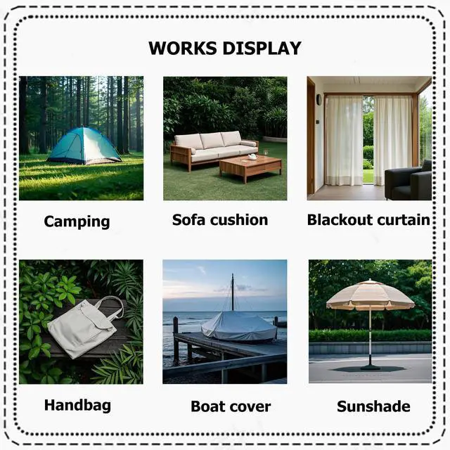 Alt view image 6 of 7 - 600D Fabric by The Yard, 58" W 600D Upholstery Polyester Material, Indoor Outdoor Water Resistant Fabric for Chair Cushion Furniture Cover Sewing DIY Cloth, 1 Yard Navy Blue