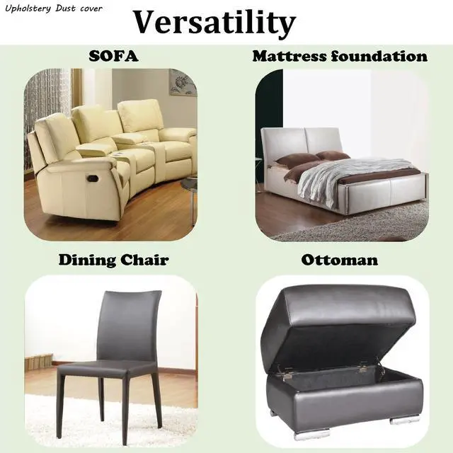 Alt view image 6 of 6 - 3 yds. X 63 ins. Upholstery Dust Cover Fabric Replacement, Non-Woven Black Cambric Fabric for Under Cloth of Couches, Recliners, Loveseats, Chairs, Sofas or Mattresses Bottom Cover