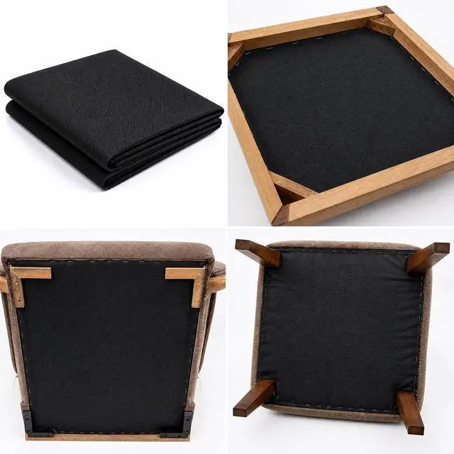 Alt view image 6 of 7 - 40" x 3 Yard Thickened & Durable Cambric Dust Cover Fabric, Nonwoven Upholstery Bottom Cloth Replacement for Mattress Box Spring Foundation Chair Furniture Dust Protection