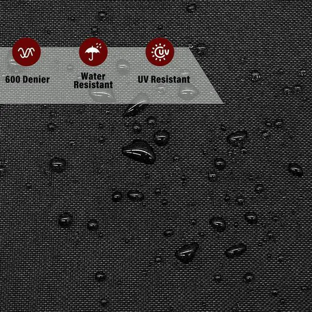 Alt view image 2 of 7 - 600D Oxford Fabric by The Yard, 58'' Wide Heavy Duty Waterproof Polyester Fabric, Outdoor Fabric for Bags, Covers, Furniture, Sewing DIY Projects, 1 Yard Black