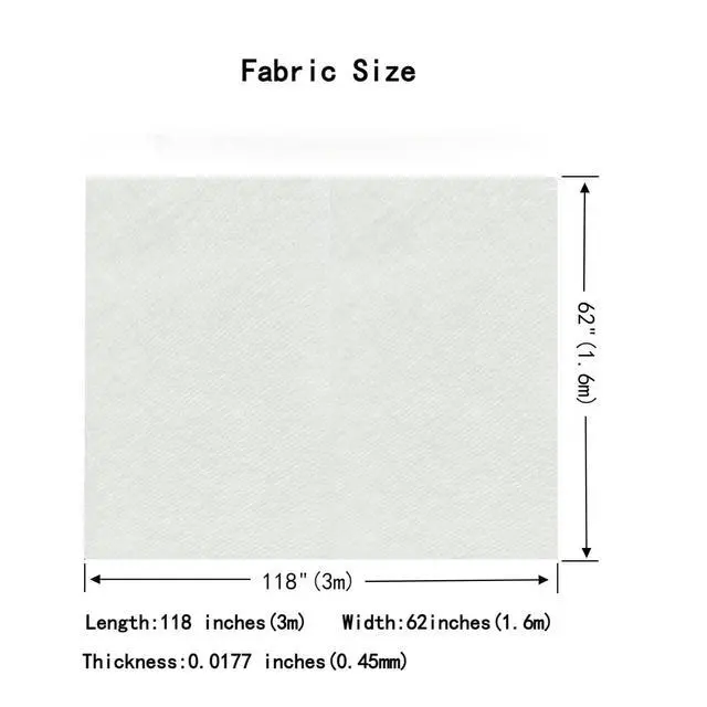 Alt view image 4 of 6 - 62 x 118 inch, Upholstery Cambric Dust Cover Fabric Replacement for Couches, Recliners, Loveseats, Chairs, Sofas Repair(White Fire Retardant Bottom Cloth)