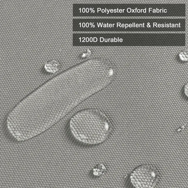 Alt view image 3 of 7 - Thickened Waterproof Canvas Fabric by The Yard 1200D 58" W Outdoor Upholstery Material Heavy Duty Fabric Water Resistant Sewing Material for Chair Patio Cushion Purse 1 Yard Silver Grey