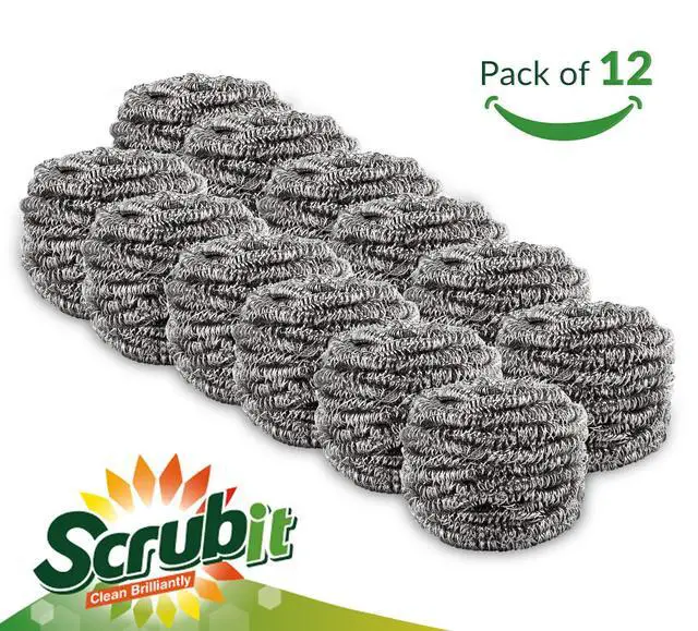 Alt view image 6 of 7 - Pack Stainless Steel Scourers by Scrub It