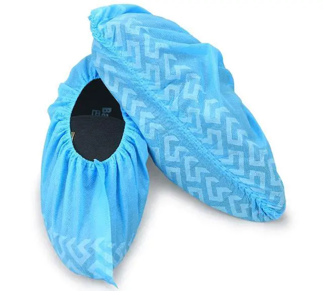 Alt view image 2 of 7 - X-Large Disposable Boot & Shoe Covers 100 Pairs (200 Pack) Non Slip Durable Booties Cover Fits Men's 13