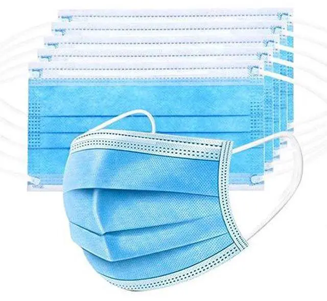 Main image of 100 Pack Medical Disposable Face Masks for Protection, ASTM Level 2, 3 Layers Safety Face Masks For Adults Daily Use