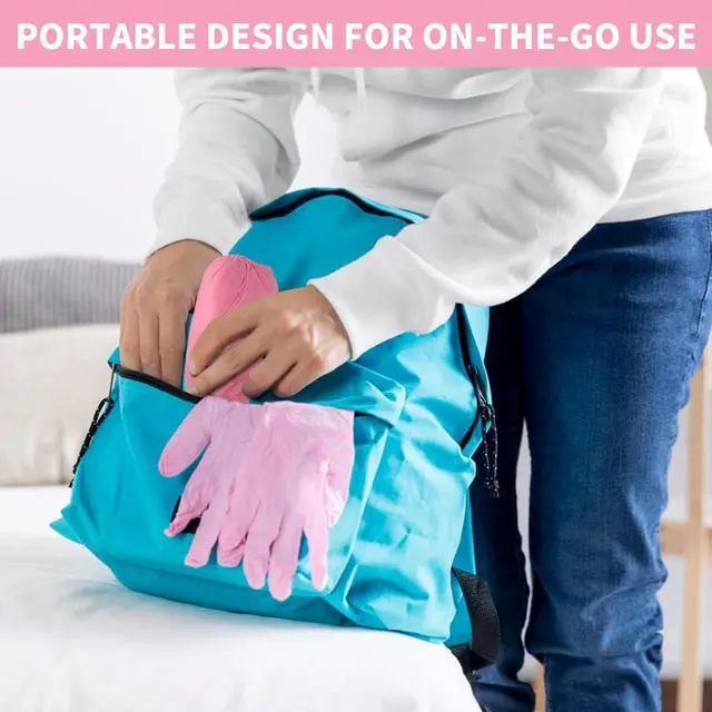 Alt view image 7 of 7 - Non-Slip Shoe Covers Disposable, 100 Pack Pink, One Size Fits Most Booties
