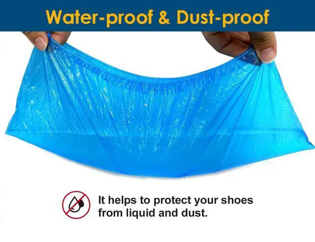 Alt view image 5 of 7 - Shoe Covers Disposable - 200 Pack (100 pairs) Premium Shoe & Boot Covers Non-slip Shoe Booties for Guest Repairman, Fits Up to US Men's 11 & US Women's 13