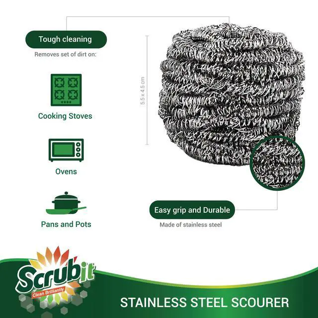 Alt view image 5 of 7 - Steel Wool Scrubber Pad