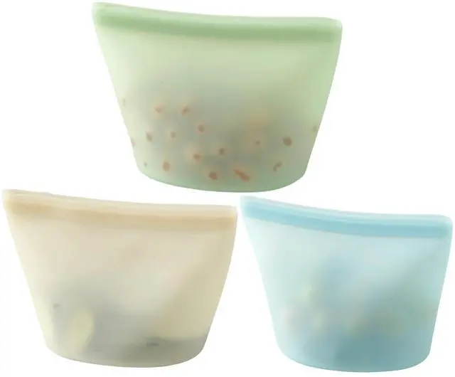 Main image of Sandwich Snack Bags Leakproof BPA Free Dishwasher Safe Food Storage Bags for Snacks, Fruits, Vegetables.