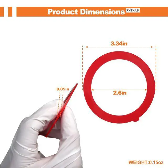 Alt view image 6 of 6 - Flush Valve Seal for Kohler, 2-Pack GP1059291 Silicone Replacement for Toilet - Upgraded Leak-Proof Gasket Seal Kit Compatible with Kohler Canister, K-GP1059291