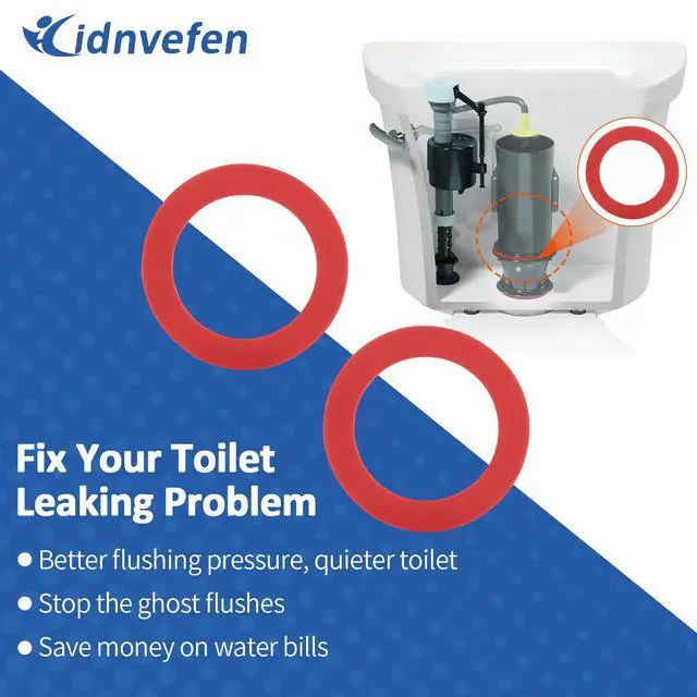 Alt view image 4 of 6 - Flush Valve Seal for Mansfield 210/211 Flush Valve, Upgraded Silicone Material Mansfield Toilet Replacement Parts 160, Toilet Gasket Equivalent to 630-0030, 3Pcs