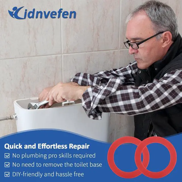 Alt view image 6 of 6 - Flush Valve Seal for Mansfield 210/211 Flush Valve, Upgraded Silicone Material Mansfield Toilet Replacement Parts 160, Toilet Gasket Equivalent to 630-0030, 3Pcs