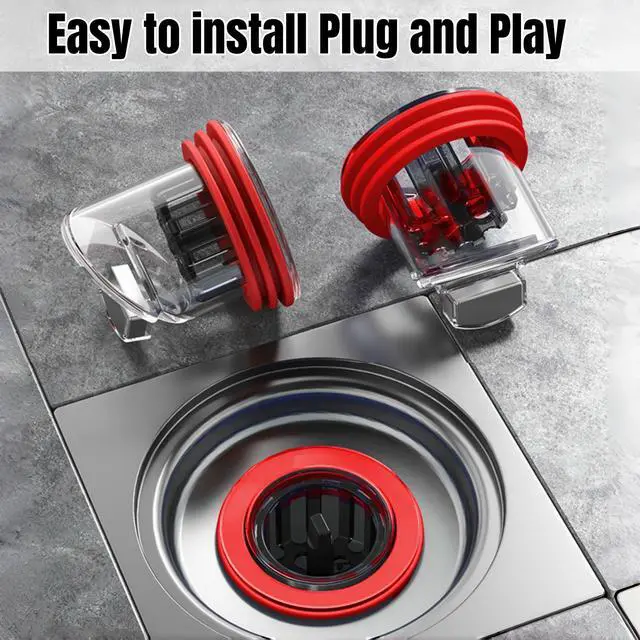 Alt view image 5 of 6 - Odor Proof Floor Drain, Shower Drain Plus, Anti-Odor, Prevent Backflow, Prevent Odor Dispersion in Bathrooms, and Kitchens (Fit 1.5''-2.0'' Caliber) (1)