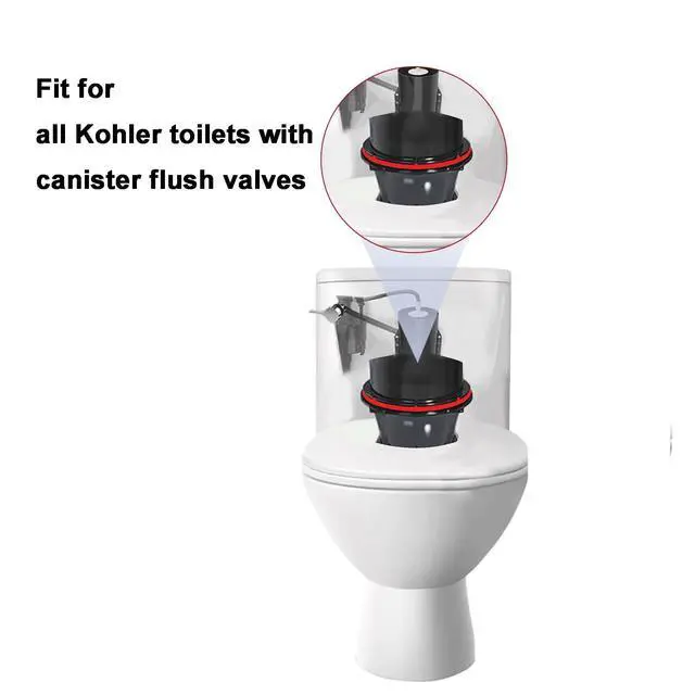 Alt view image 2 of 6 - Flush Valve Seal for Kohler, Compatible Kohler Flush Valve Seal,Silicone Material Toilet Ring Seal GP1059291, Canister Flush Valve Toilet Tank Gasket, Toilet Tank Parts Gasket(2-Pack)