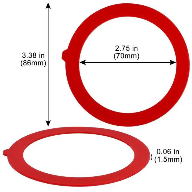 Alt view image 6 of 6 - Flush Valve Seal for Kohler, Compatible Kohler Flush Valve Seal,Silicone Material Toilet Ring Seal GP1059291, Canister Flush Valve Toilet Tank Gasket, Toilet Tank Parts Gasket(2-Pack)