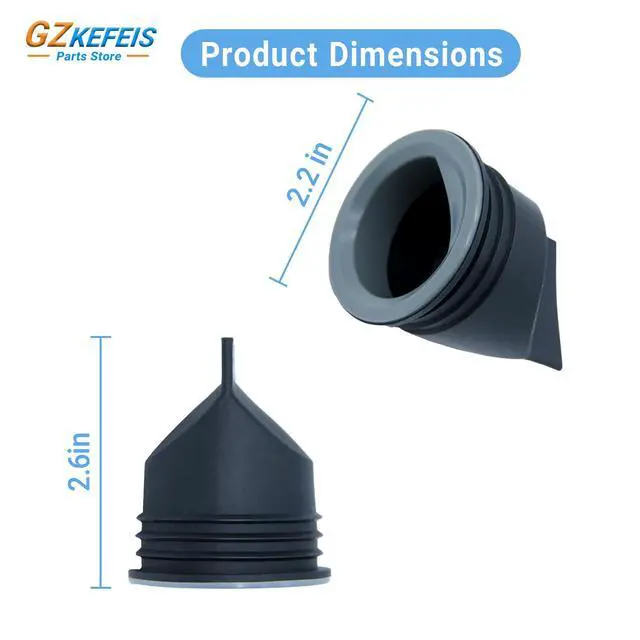Alt view image 2 of 5 - 43745 Shower and Floor Drain Seal 2 Inches Compatible with Oatey D-Type General Purpose Floor Drain Easy Installation Anti-Clogging Backflow Preventer with Rubber TPE Material (1PC)