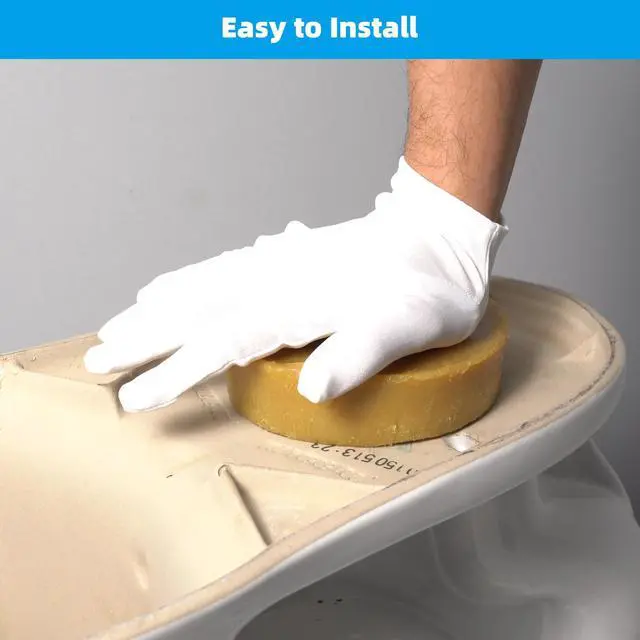 Alt view image 6 of 7 - Toilet Wax Ring, Thick Toilet Bowl Wax Ring Gasket for Toilet Bowl, Polyethylene Flange- Gas, Odor and Watertight Seal, Fits 3-inch and 4-inch Waste Line