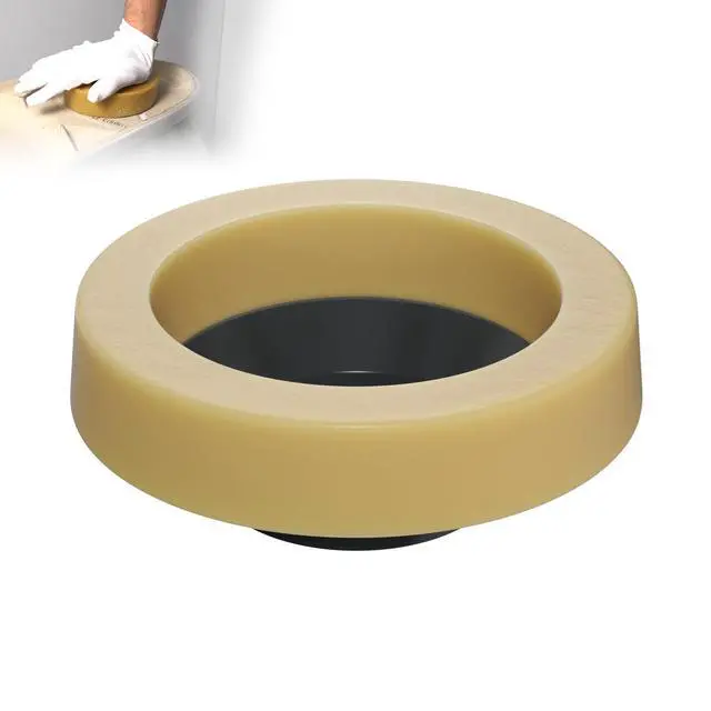 Alt view image 7 of 7 - Toilet Wax Ring, Thick Toilet Bowl Wax Ring Gasket for Toilet Bowl, Polyethylene Flange- Gas, Odor and Watertight Seal, Fits 3-inch and 4-inch Waste Line