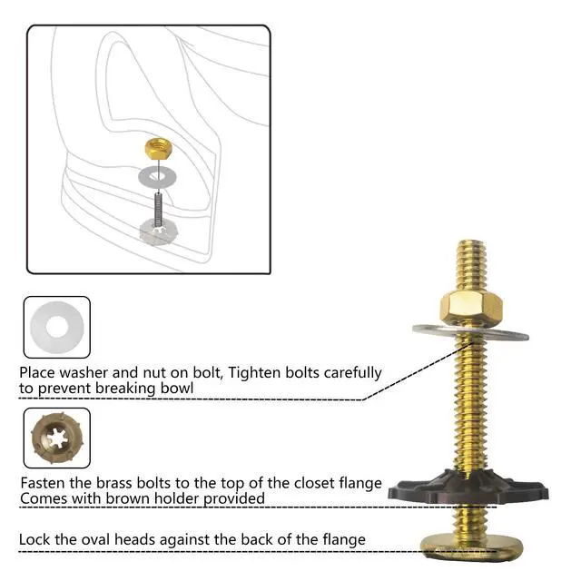 Alt view image 7 of 7 - Extra Thick Toilet Wax Ring Kit with Flange and Bolts for Floor Outlet Toilets New Install or Re-seat, Fits 3-inch or 4-inch Waste Lines