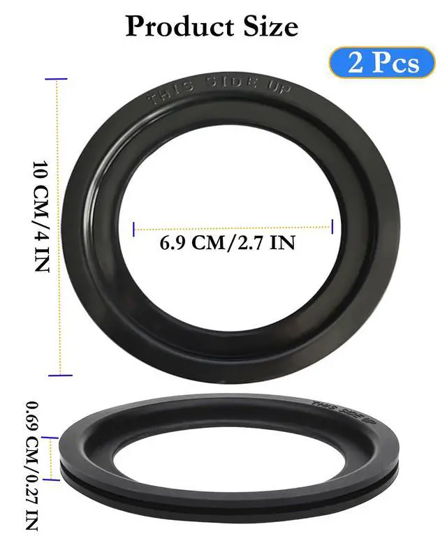 Alt view image 3 of 7 - RV Toilet Seal Replacement 2-Pack for Dometic 300/310/320 Toilets, High-Grade Flush Ball Seal Gasket Kit 385311658 - Durable Rubber, Easy Installation, Fix Leakage & Odor, for Camper/Travel Trailers