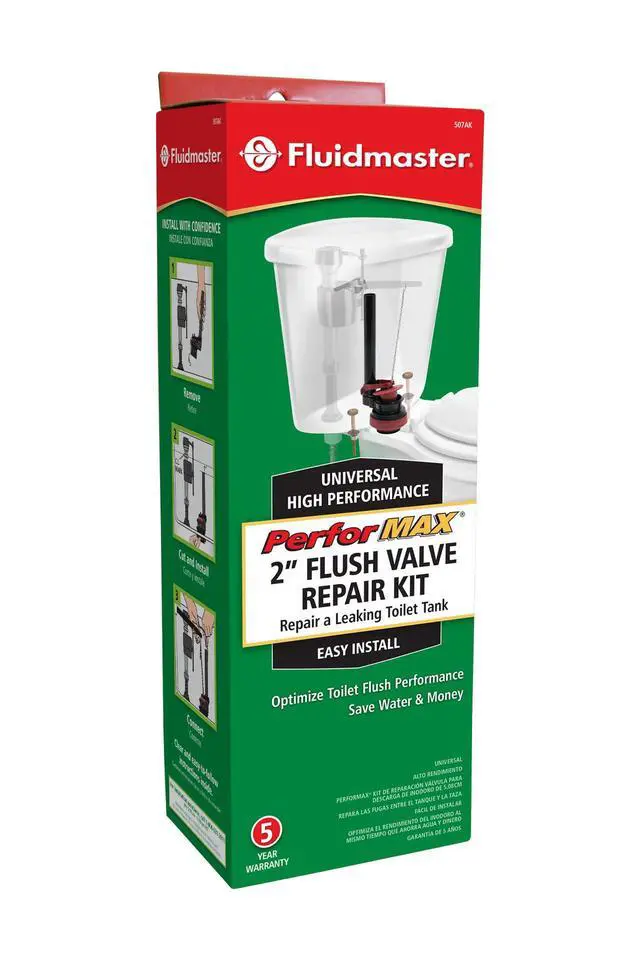 Alt view image 5 of 6 - 507AKP7 PerforMAX Universal High Performance 2-Inch Toilet Flush Valve Repair Kit with Gasket and Bolts