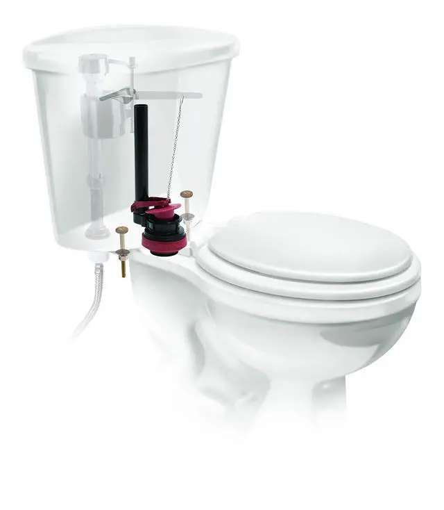 Alt view image 3 of 6 - 507AKP7 PerforMAX Universal High Performance 2-Inch Toilet Flush Valve Repair Kit with Gasket and Bolts