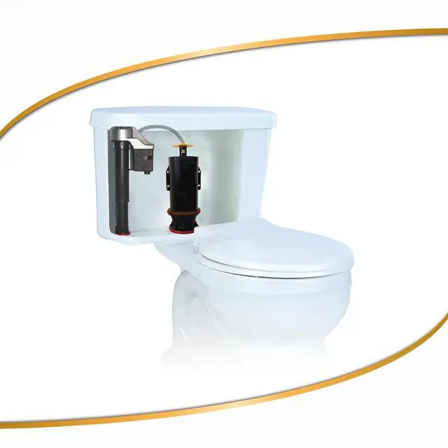 Alt view image 4 of 4 - 2X Long Life Toilet Flush Valve Seal Fits Kohler - Fixes Leaking Tower Style Flush Valves and Hard-to-Flush Toilets - Easy to Install - Made in USA- 451, Red