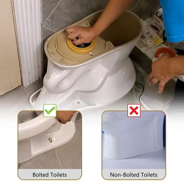 Alt view image 3 of 7 - Toilet Bowl Wax Ring Kit with Flange Bolts, Fits 3 or 4 Inch Lines