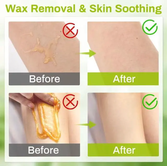Alt view image 5 of 7 - 20PCS Post Wax Wipes - After Waxing Calming Oil Wipes Post Wax Care for Body Facial Waxing Remover Aftercare Product for Hair Removal After Wax Care Remove Residue Waxing Aftercare Supplies
