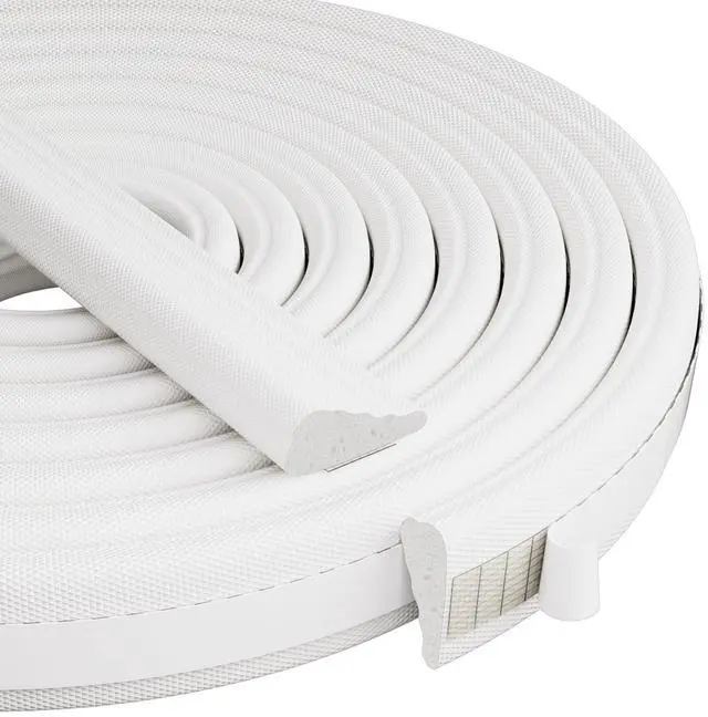Main image of 118 Wedge-Shape Foam Window Weather Stripping Door Seal Strip,Soundproofing Frame Winter Insulation Tape for Exterior Front Door,Noise Cancelling Window Inserts,Door Gap Filler Light Blocker,White
