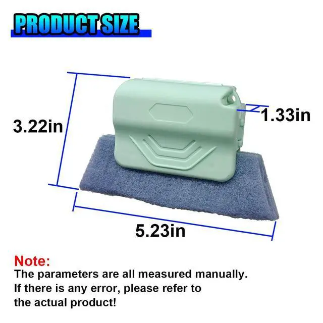Alt view image 2 of 6 - 2PCS Magic Window Track Cleaner, Window Groove Cleaning Brush Tools Set, Hand-held Window Track Cleaner, Vehicle Clean Accessory for Sliding Door, Sill, Tile Lines, Shutter, Car Vents (GN&PK)