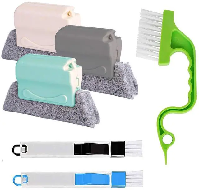Main image of Window Groove Cleaning Brushes Tools,6 Pcs Household Deep Cleaning Tool,Magic Window Sill Cleaning Tool for Slide Door,Shutter,Air Conditioner,Bathroom/Shower,Blinds,Vents (6 PCS)