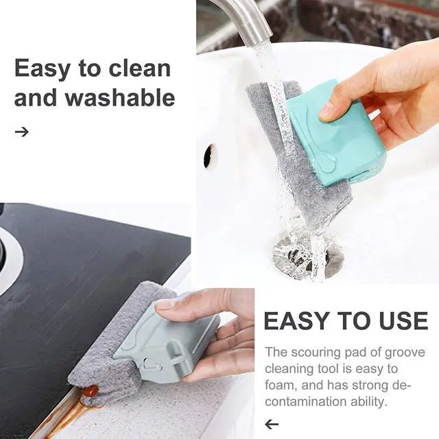 Alt view image 3 of 7 - Window Groove Cleaning Brushes Tools,6 Pcs Household Deep Cleaning Tool,Magic Window Sill Cleaning Tool for Slide Door,Shutter,Air Conditioner,Bathroom/Shower,Blinds,Vents (6 PCS)