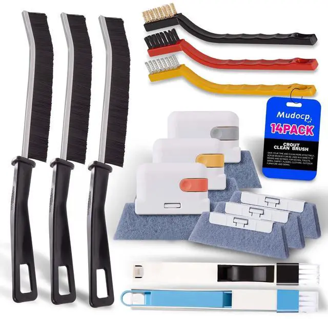 Main image of Window Track Cleaner Tools Set, 14 PCS Window Groove Cleaning Brush Kit for for Sliding Door, Window Sill, Shutter, Car Vents