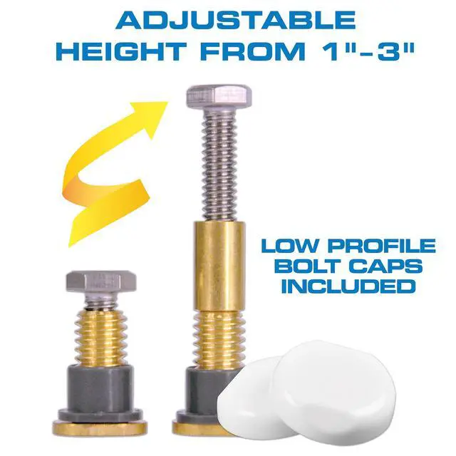 Alt view image 3 of 7 - All-in-One Toilet Installation Kit, Perfect Seal Wax Ring & Zero Cut Bolts, Toilet Repair, Wax-Free, Mounting Toilet Bolts (10879X)