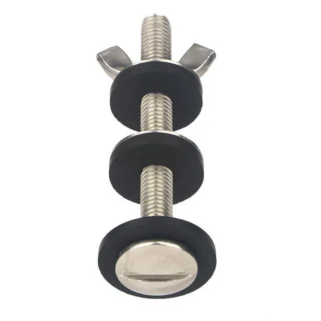 Alt view image 4 of 4 - Universal Toilet Tank to Bowl Gasket & Tank to Bowl Bolts, 2 Kind Gasket and 4 Pieces 5/16 * 3.15 Inch Toilet Tank Bolts, Fit Most 2-Inch and 3-Inch Flush Valve Opening