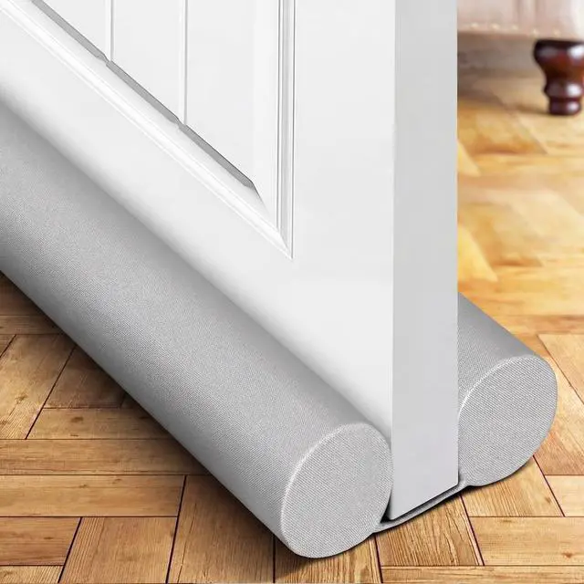 Main image of Door Draft Stopper Door Sweep Weather Stripping Noise Blocker Window Breeze Blocker Adjustable Draft Door Closers, Grey