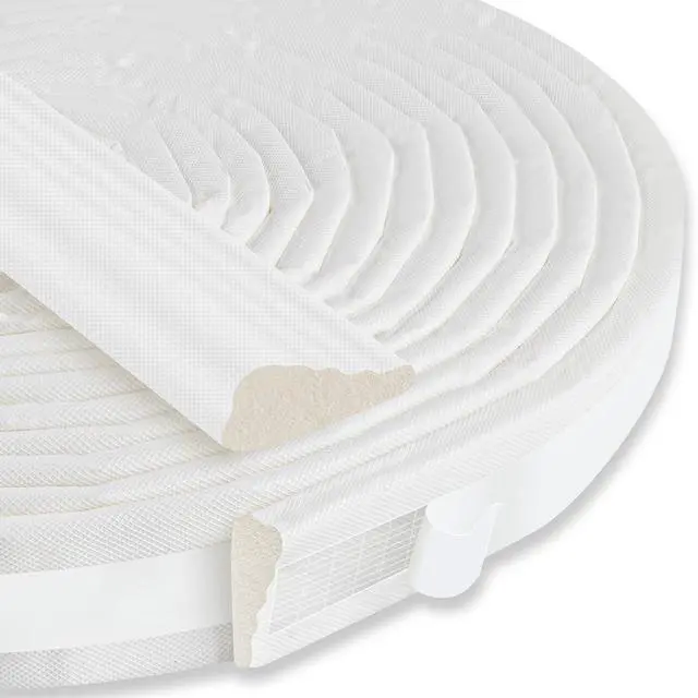 Main image of 236" Wedge-Shaped Foam Window Seal Strip, Door Weather Stripping, Soundproof Front Door Frame Seal, Self-Adhesive Winter Insulation for Doors & Windows, Draft Stopper Gap Filler, White