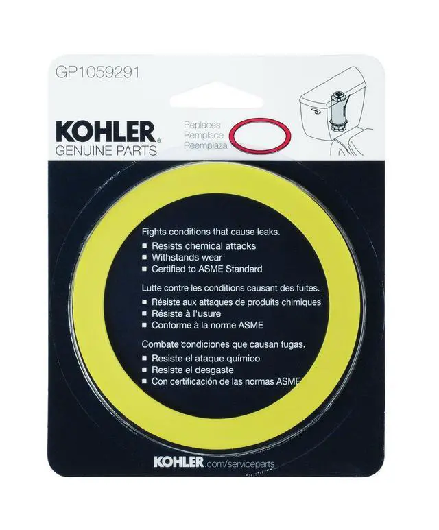 Alt view image 2 of 3 - Genuine Part Gp1059291 Canister Seal, Seal for All Single Flush Class 5 and Class 6 Canister Toilets, Chemical Resistant