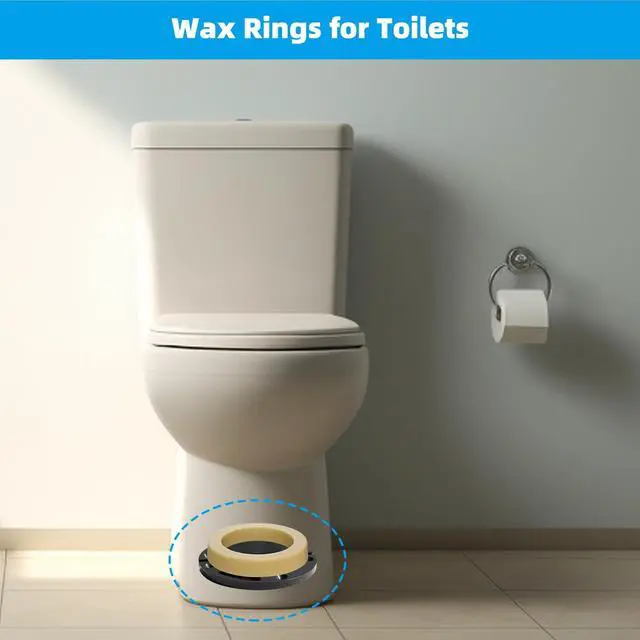 Alt view image 5 of 7 - 2 Pack Toilet Wax Ring, Thick Toilet Bowl Wax Ring Gasket for Toilet Bowl, Polyethylene Flange- Gas, Odor and Watertight Seal, Fits 3-inch and 4-inch Waste Line