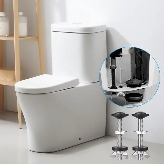 Alt view image 6 of 6 - Toilet Tank to Bowl Bolt & Gasket Kit, 304 Stainless Steel Bolts, High-Density Foam Rubber Gasket, Compatible with 2-Inch and 3-Inch Seals, Easy Installation for Leak and Loose Connection Repairs
