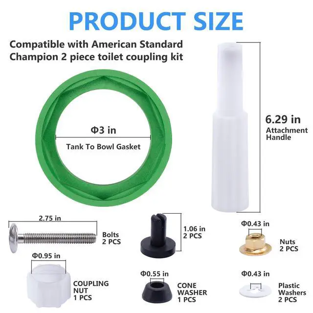 Alt view image 5 of 7 - Tank to Bowl Gasket Kit for Champion 4, AS738756-0070A