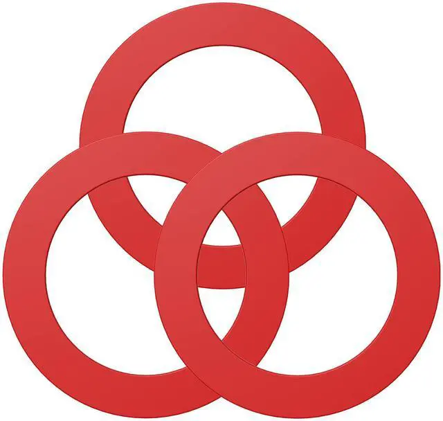 Main image of Flush Valve Seal for Mansfield, 3 Pack Upgraded Silicone Material Toilet Tank Gasket Replacement Parts for 210 and 211, Equivalent to 630-0030