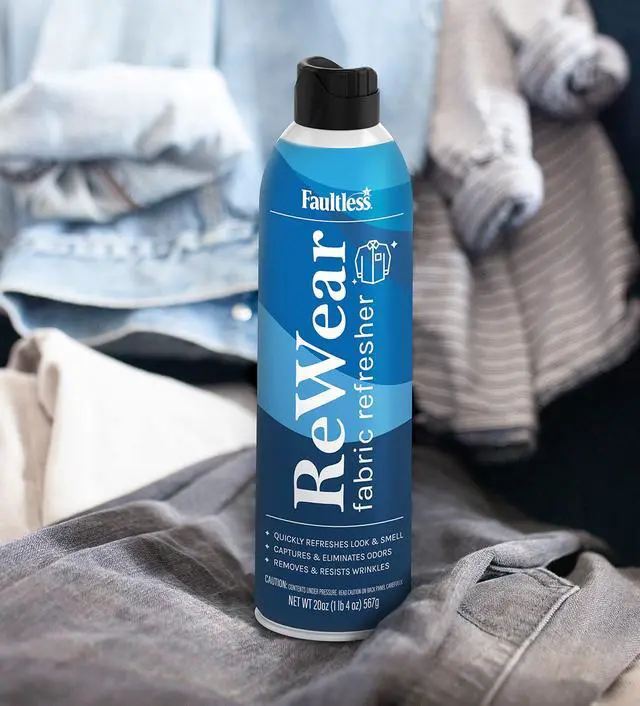 Alt view image 3 of 7 - ReWear Dry Wash Spray for Clothing Wrinkle Remover, Fabric Refresher Spray, Captures Odors Like Dry Shampoo for Clothes: Fresh Look W/Out Laundry, 20oz