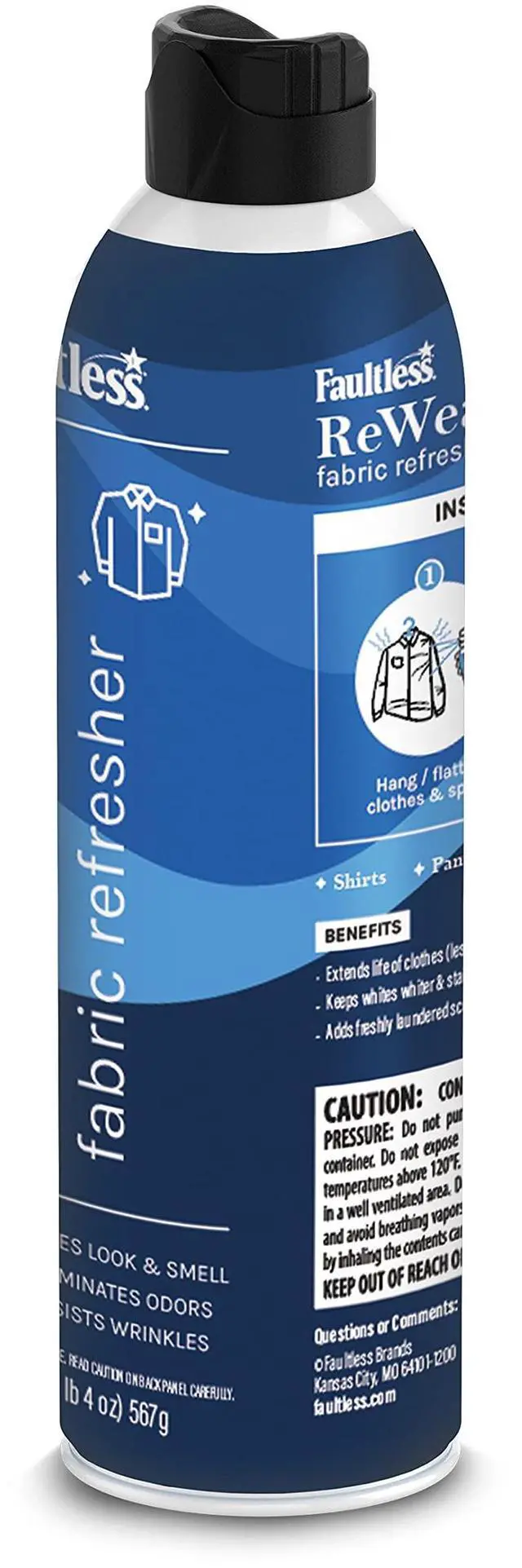 Alt view image 7 of 7 - ReWear Dry Wash Spray for Clothing Wrinkle Remover, Fabric Refresher Spray, Captures Odors Like Dry Shampoo for Clothes: Fresh Look W/Out Laundry, 20oz