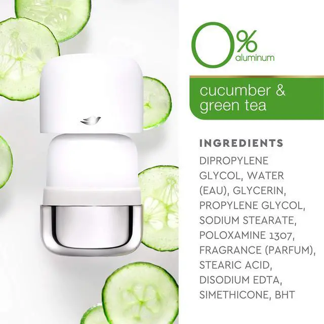 Alt view image 2 of 7 - Deodorant Refills Refill Kit 0% Aluminum Cucumber & Green Tea Aluminum Free Deodorant 1.13 oz