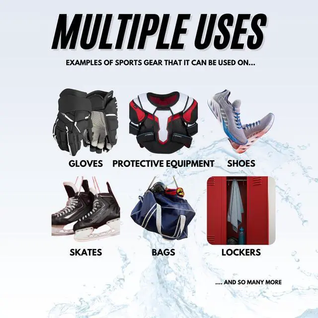 Alt view image 3 of 4 - Odor Defense Spray - Sports Gear Odor Eliminator & Deodorizer - Neutralizer & Refresher Spray for Sports Equipment, Sportswear, Shoes, Athletic Jerseys, & Outdoor Gear - 16 Fl Oz