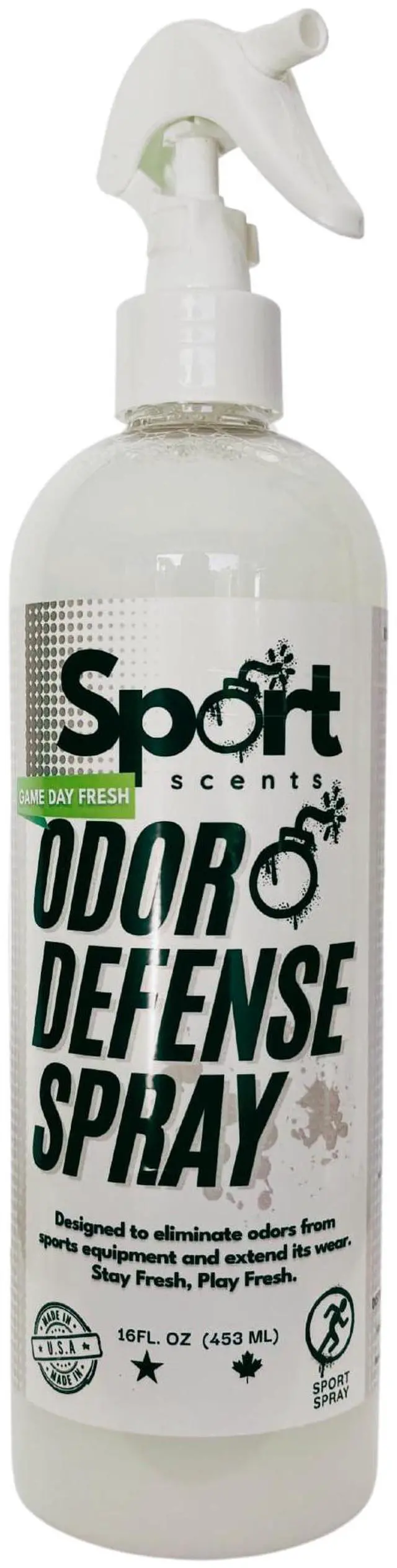 Main image of Odor Defense Spray - Sports Gear Odor Eliminator & Deodorizer - Neutralizer & Refresher Spray for Sports Equipment, Sportswear, Shoes, Athletic Jerseys, & Outdoor Gear - 16 Fl Oz