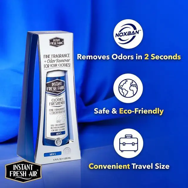Alt view image 4 of 7 - Fabric Freshener Spray & Deodorizer Odor Eliminator - Works Instantly with Noxban - Eco-Friendly Fabric Refresher & Odor Neutralizer - Safe for Garments, Linens, Bedding - Men's
